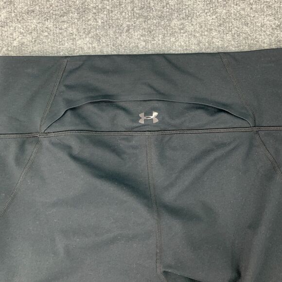 Under Armour Legging Womens L Large Snakeskin Panel Cropped Mid Rise Stretch - Picture 8 of 10